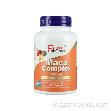 Complexo de maca melhorar as cápsulas de maca de saúde energéticas